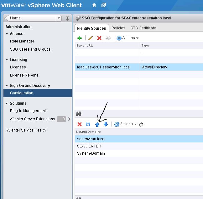 Vsphere 5.5 Active Directory Authentication